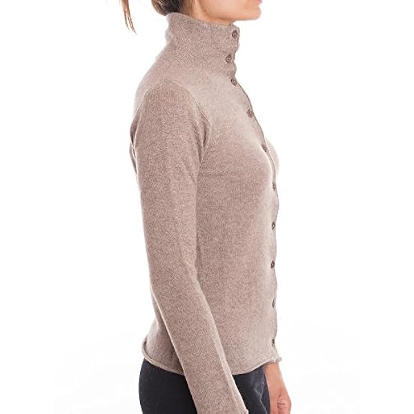 DALLE PIANE CASHMERE - Bomber met knopen van 100% kasjmier, voor dames